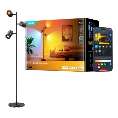Govee Tree Floor Lamp 2700K-6500K RGBWWIC - Enhance Your Space with Stylish Lighting